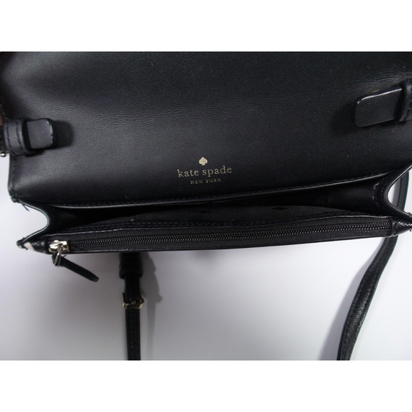 Kate Spade Crossbody Bag Womens Polka Dot Leather Purse Clutch Wallet Strap - Picture 7 of 12